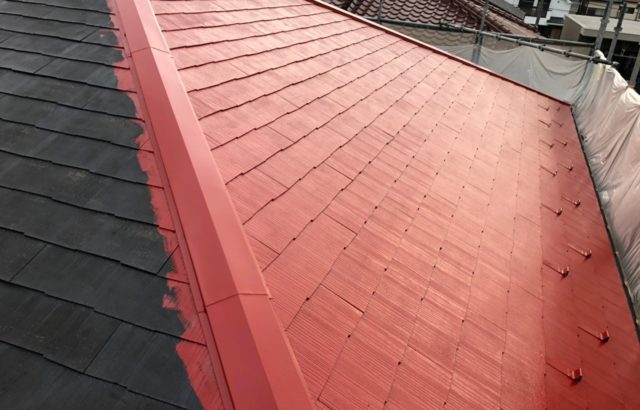東京都立川市にてコロニアルの屋根塗装工事