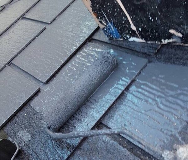 東京都立川市　屋根塗装　高圧洗浄　ケレン　無機系塗料　ダイヤ　スーパーセランフレックス
