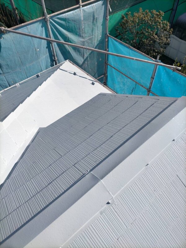東京都国分寺市　S様邸　屋根塗装　スレート瓦上塗り仕上げ