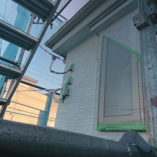東京都国分寺市　Y様邸　屋根塗装　外壁塗装　下塗り作業