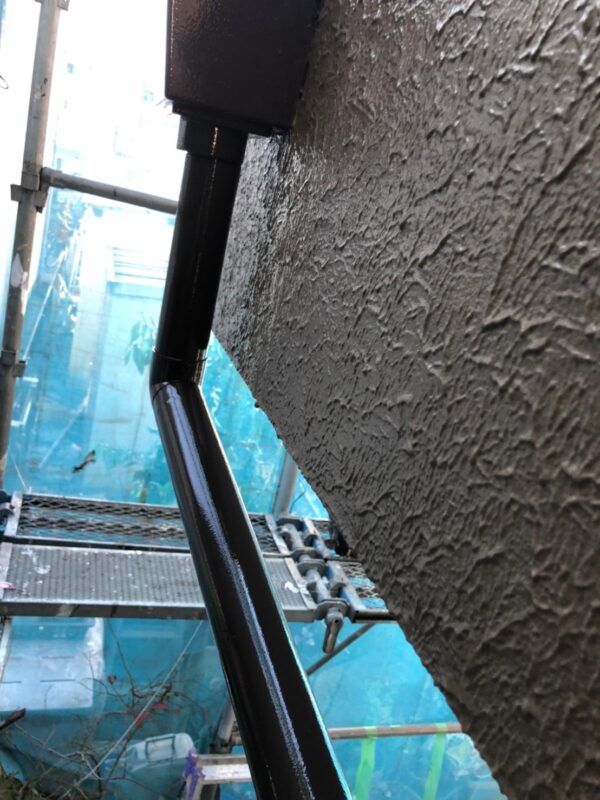 東京都国分寺市　A様邸　付帯部塗装　雨樋塗装　施工完了