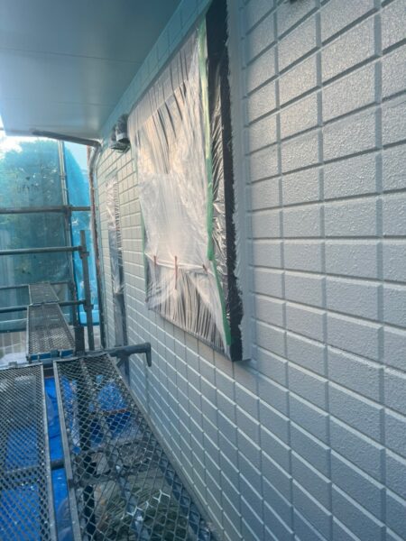 東京都国立市　K様邸　外壁塗装工事　中塗り～上塗り～施工完了