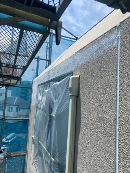 東京都立川市　F様邸　外壁塗装工事　割れ補修　コーキング補修