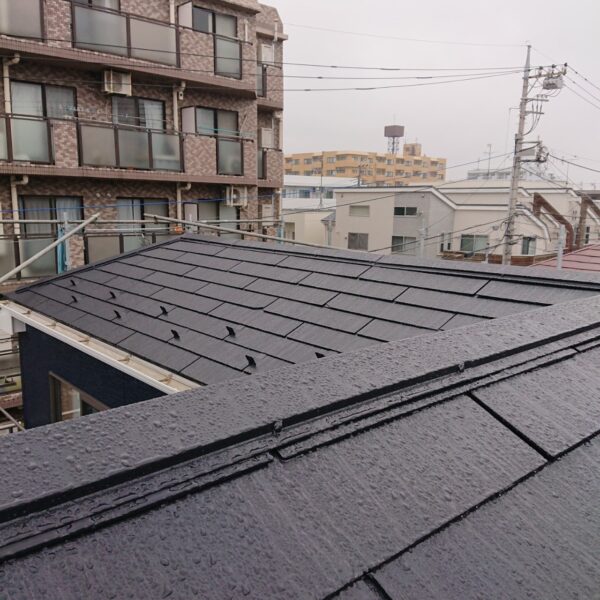 東京都立川市　K様邸　屋根塗装工事　上塗り～施工完了