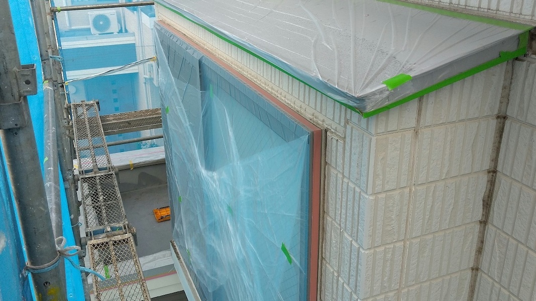 東京都国分寺市　S様邸　外壁塗装・屋根カバー工事　施工前の養生