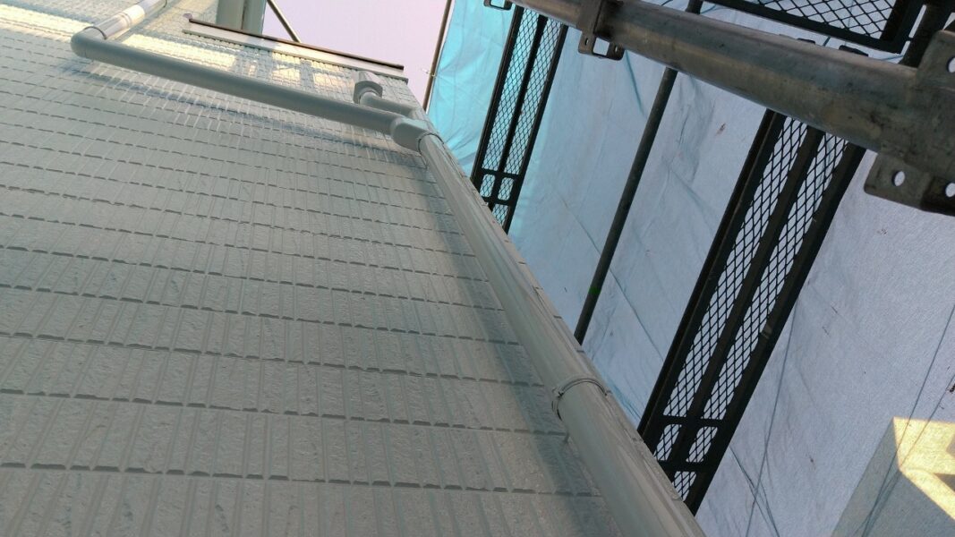 東京都国分寺市　S様邸　外壁塗装・屋根カバー工事　付帯部　縦樋の塗装を行いました！