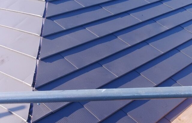 東京都国分寺市　S様邸　外壁塗装・屋根カバー工事　ガルバリウム鋼板屋根材と雪止め設置