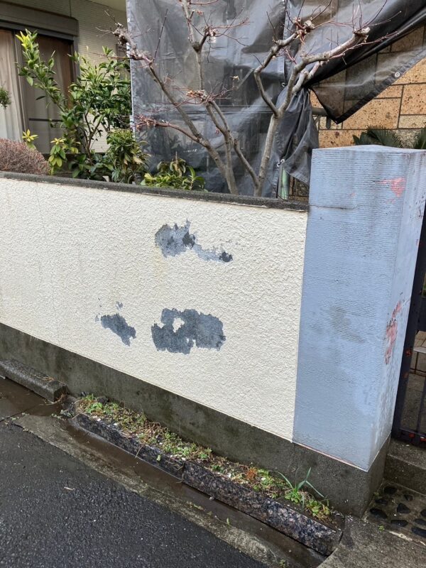 東京都立川市　U様邸　外壁塗装工事　下地処理　高圧洗浄作業