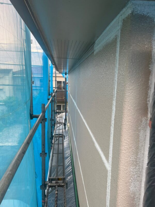 東京都立川市　D様邸　外壁塗装工事　下地処理　コーキング工事　施工完了