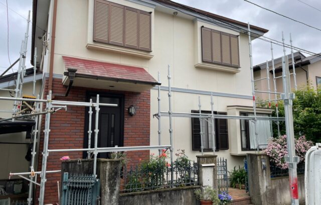 東京都立川市　O様邸　屋根・外壁塗装工事　足場仮設　足場はなぜ必要？