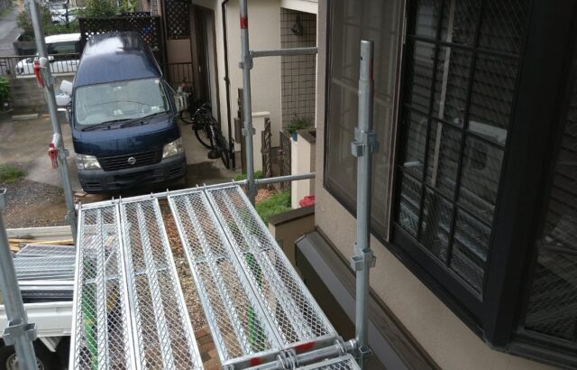 東京都国立市　K様邸　屋根・外壁塗装工事　足場はなぜ必要？