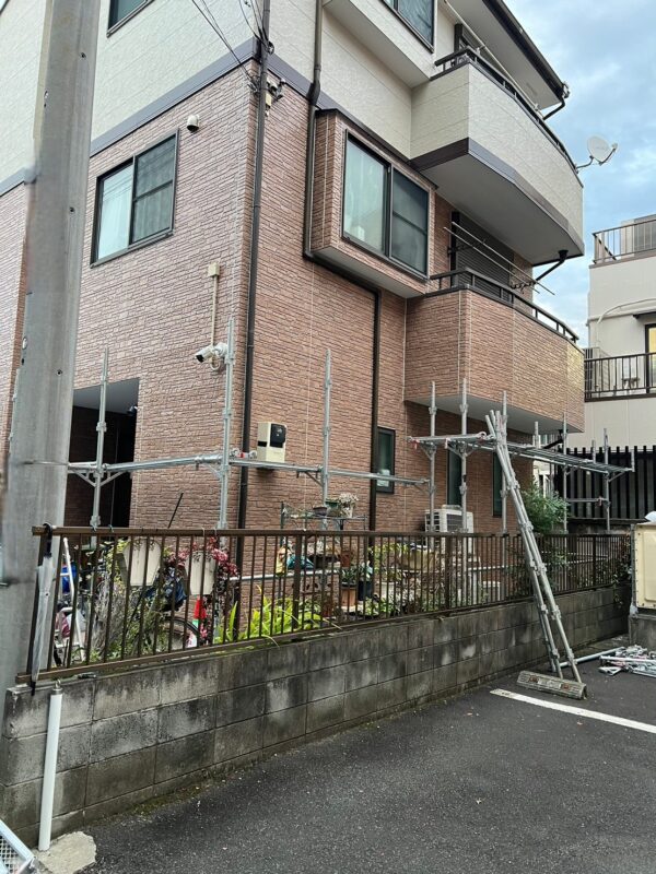 東京都立川市　K様邸　屋根塗装・外壁塗装　足場解体の際の注意点