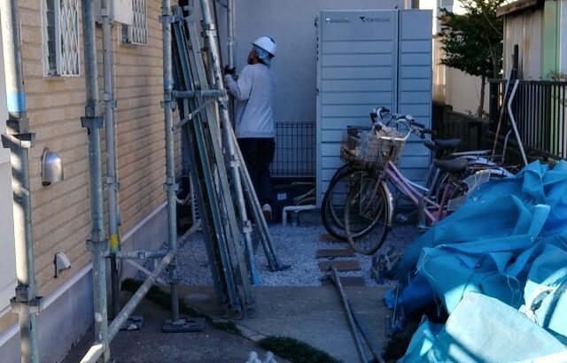 東京都立川市　W様邸　外壁塗装工事　施工完了～足場解体作業