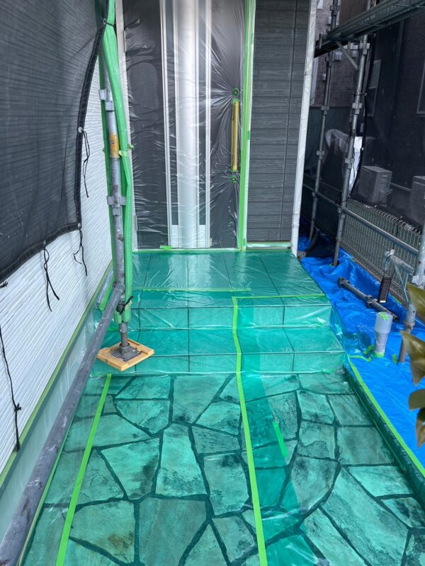 東京都立川市　T様邸　外壁塗装工事　養生の目的ってなに？