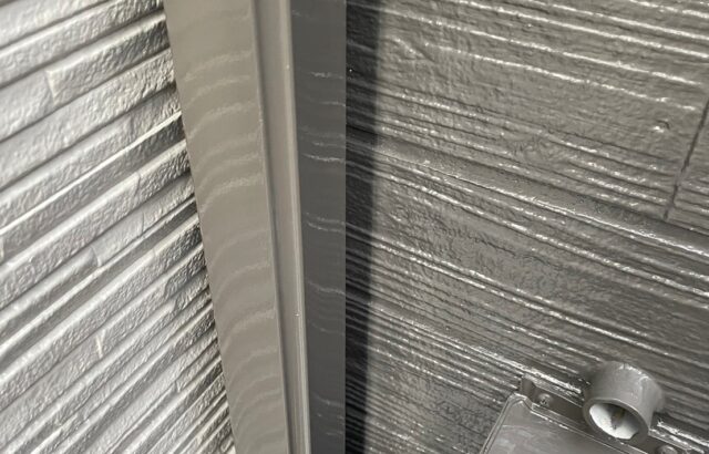 東京都立川市　T様邸　外壁塗装工事　雨樋塗装で統一感のある外観へ