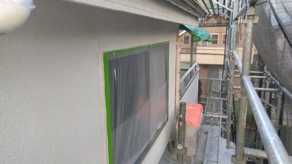 東京都立川市 K様邸 外壁塗装工事 養生~下塗り塗装までの流れ