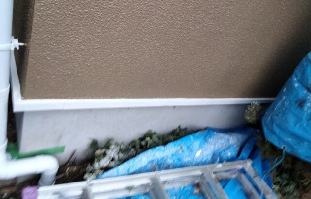 東京都立川市　K様邸　外壁塗装工事　付帯部塗装　水切りってどこの部分？