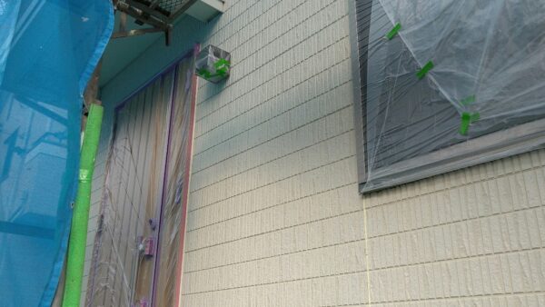 東京都国分寺市 S様邸 外壁塗装工事 施工に入る前に足場設置と養生をおこないました!