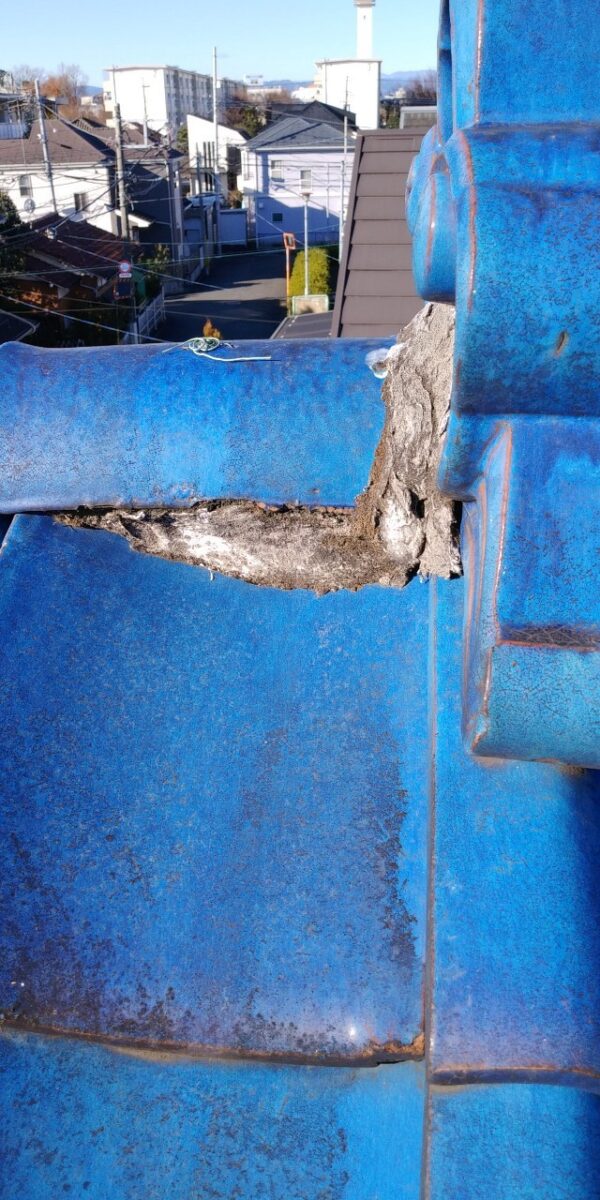 東京都立川市 M様邸 屋根工事 漆喰の補修工事をおこないました!