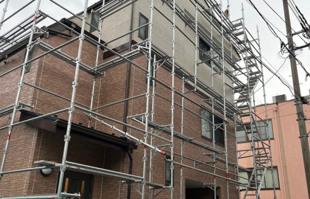 東京都立川市　O様邸　屋根塗装・外壁塗装工事　足場解体時の注意点は？